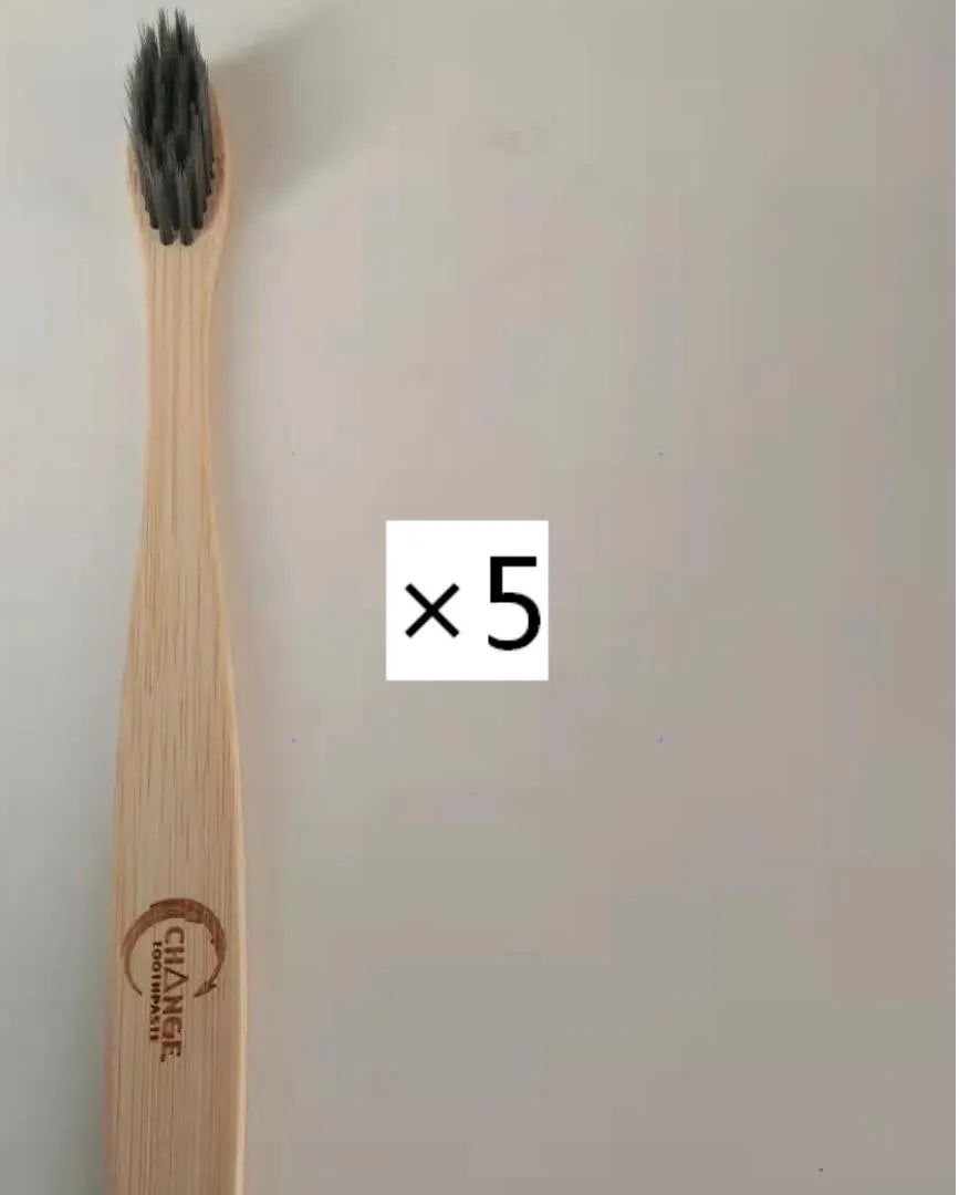 Eco friendly bamboo soft fibre toothbrush with biodegradable handle for adults
