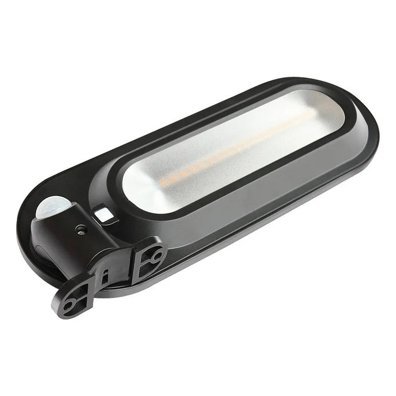 Solar wall light IP65 3.6W LED 240x80x30mm black or white shell for garden fence corridor
