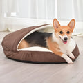 Brown and grey removable washable cloth dog kennel in small and medium sizes