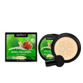 ZEPHOCO moisturising CC cream tube and mushroom powder puff in ivory white and natural colour shades.
