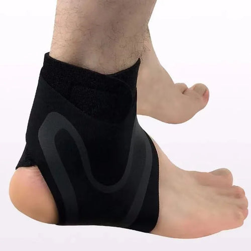 Right and left foot ankle support brace for sports sprain recovery.