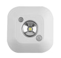 Mini infrared wireless motion sensor night light ceiling battery powered lamp 7x7x2.4cm white with dual sensors