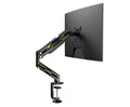 Steel monitor stand with rotating and lifting adjustment, black bracket, for 17-27 inch screens