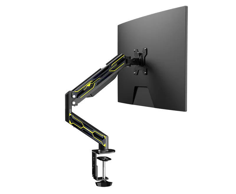 Steel monitor stand with rotating and lifting adjustment, black bracket, for 17-27 inch screens
