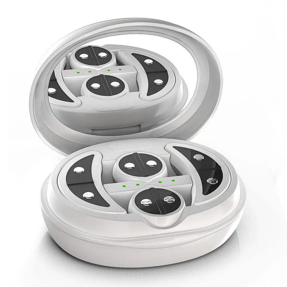 White red light EMS wireless eye beautification instrument for dark circle reduction and facial massage