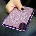 Glitter rhinestone phone case for iPhone 7 Plus, 8 Plus, X, XS, 6, 6s, 6 Plus, 6s Plus in rose gold, silver, dream purple, black, red