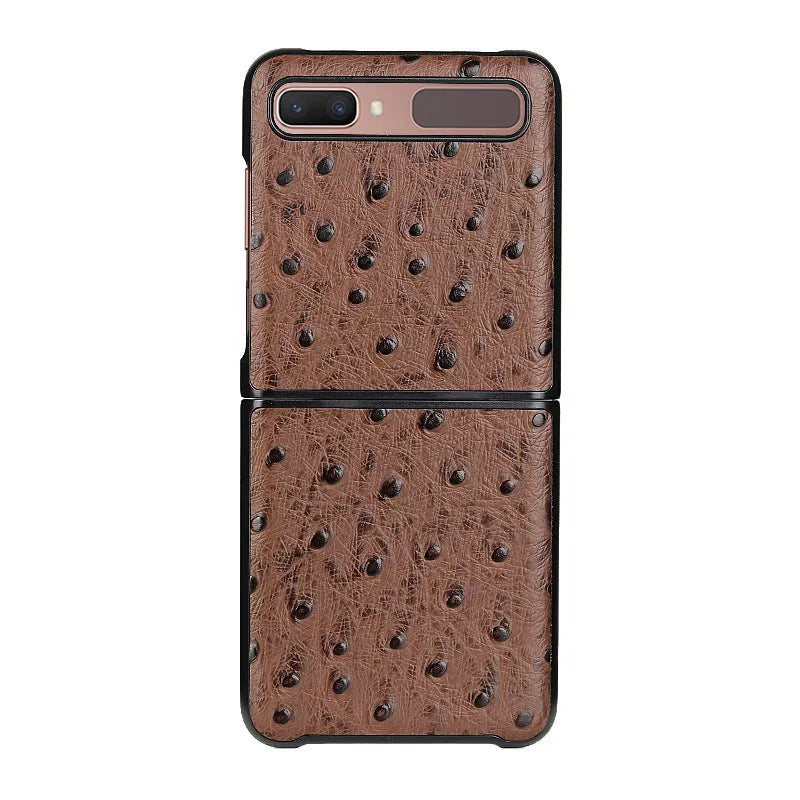 Camel pattern leather folding phone case for Samsung Galaxy Z Flip series