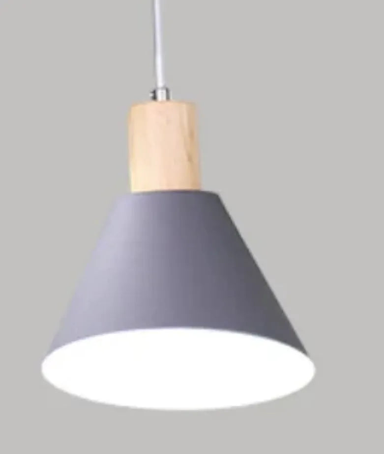Retro wrought iron single-head droplight shade available in A Gray colour option