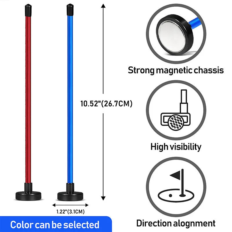 Red aluminium alloy magnetic direction alignment baseball bar golf swing training tool