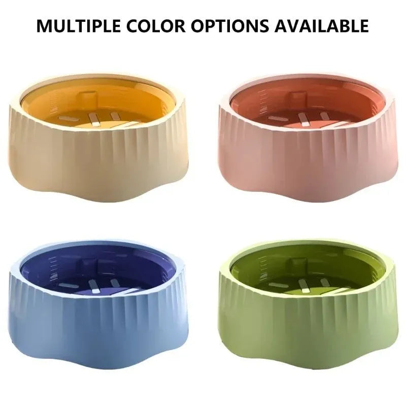 Detachable cat slow feeder bowl in PP plastic with two-piece design for controlled feeding