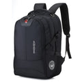 Men's Oxford cloth shoulder computer bag in plain design with handle and zipper, suitable for 15 or 17 inch laptops