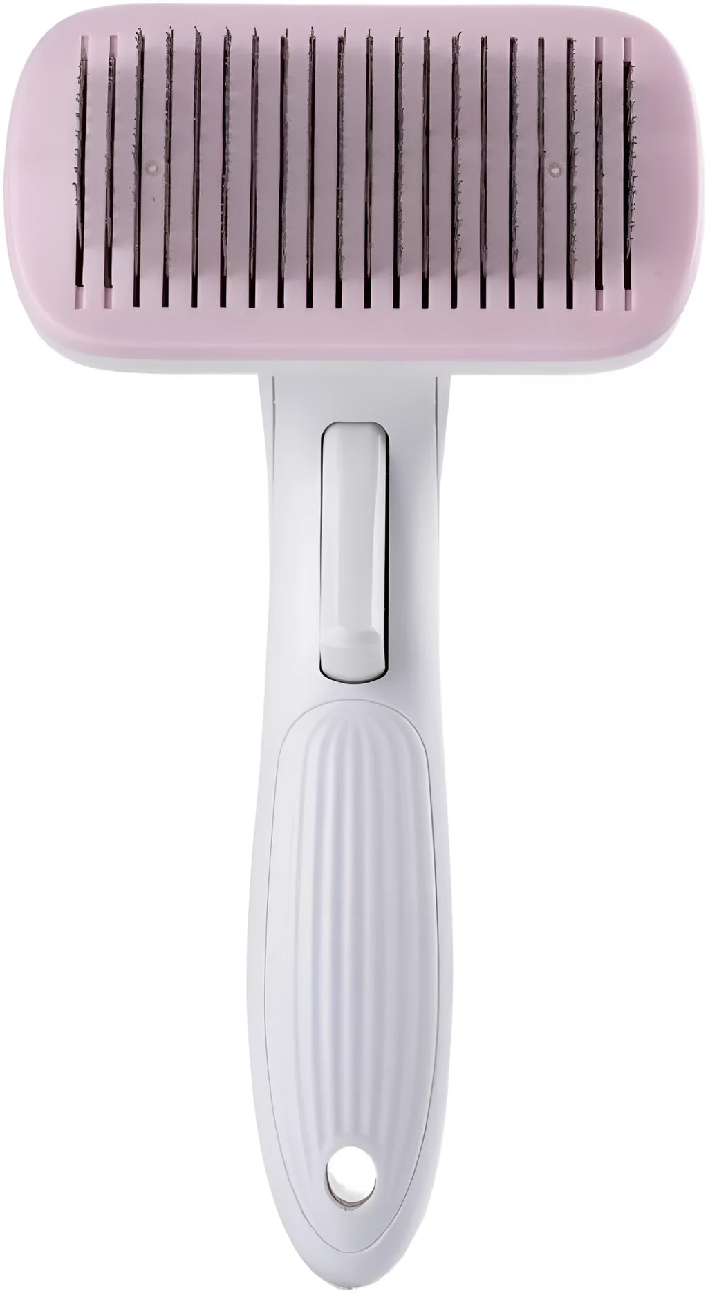 Automatic pet hair removal comb for dogs and cats measuring 10.7x19.5cm