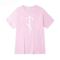 Men's casual cotton round neck printed t-shirt in multiple colours including black, white, navy blue, and red