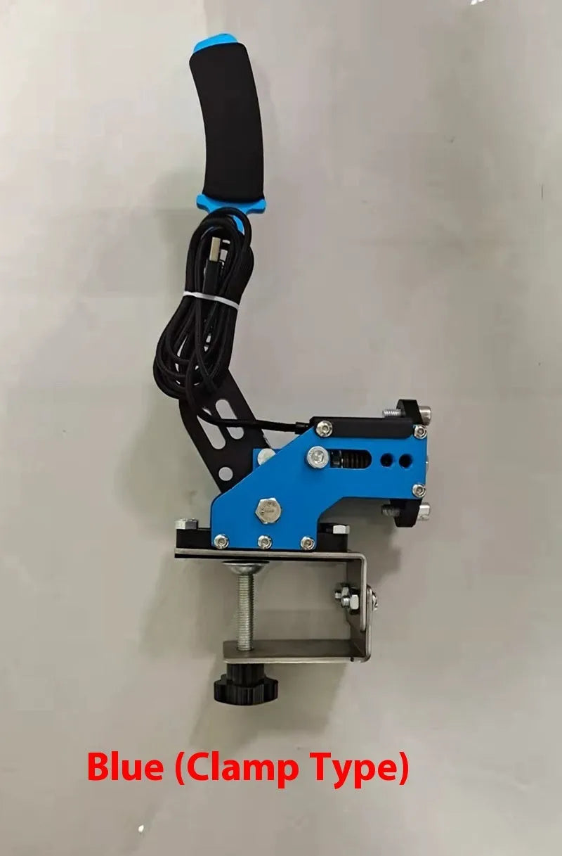 G29 G923 T150 compatible linear drift handbrake in red, black, or blue for PC racing simulators