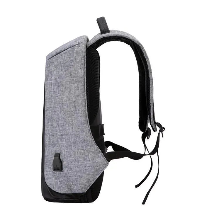 Anti-theft travel backpack Oxford fabric 26cm x 43cm x 11cm unisex business computer backpack zipper closure