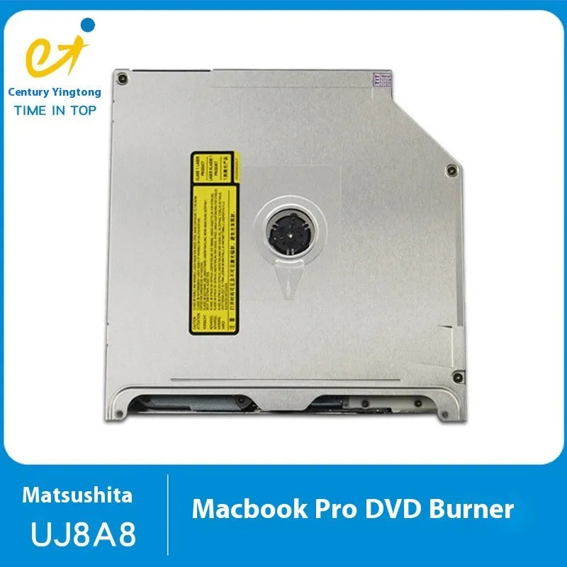 Silver Apple MacBook Pro 13 inch internal optical disc drive replacement SuperDrive SATA UJ8A8