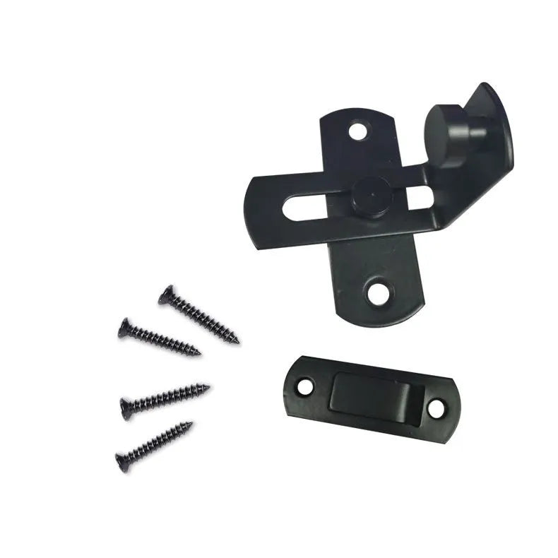 Warehouse hook lock with 90-degree stainless steel carbon steel latch for sliding door security