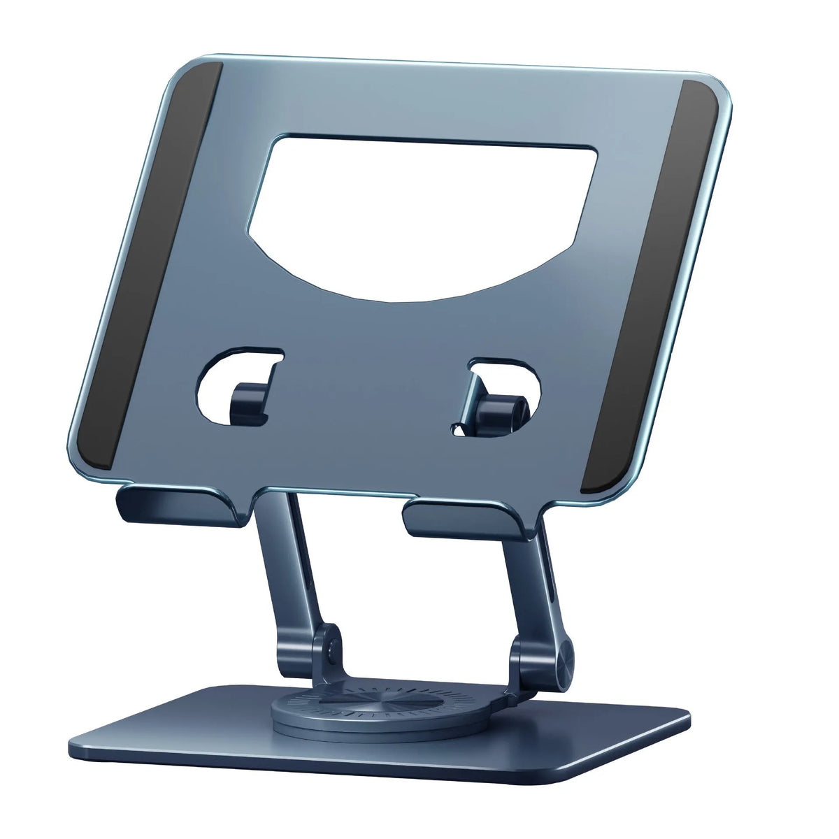 360-degree rotating aluminium alloy tablet bracket, 15 x 13cm, folding desktop stand for 4-12 inch tablets