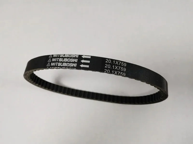 Black motorcycle drive belt for Guangyang Jinli GP110 and Fengli VP110 pedal scooters