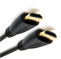 Gold plated HDMI cable with male connectors in various lengths from 0.3 to 5 metres