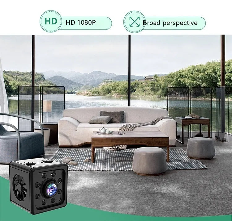 Black cubic K13 remote network sports camera with mounting bracket.