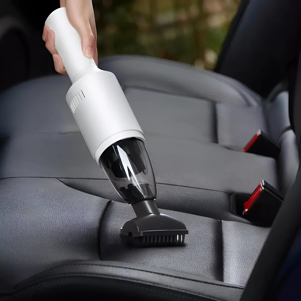 Car vacuum cleaner 7000PA in black standard with LED light and lithium batteries
