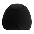 A simple solid colour fully enclosed cold compress cap made from polyester fabric.
