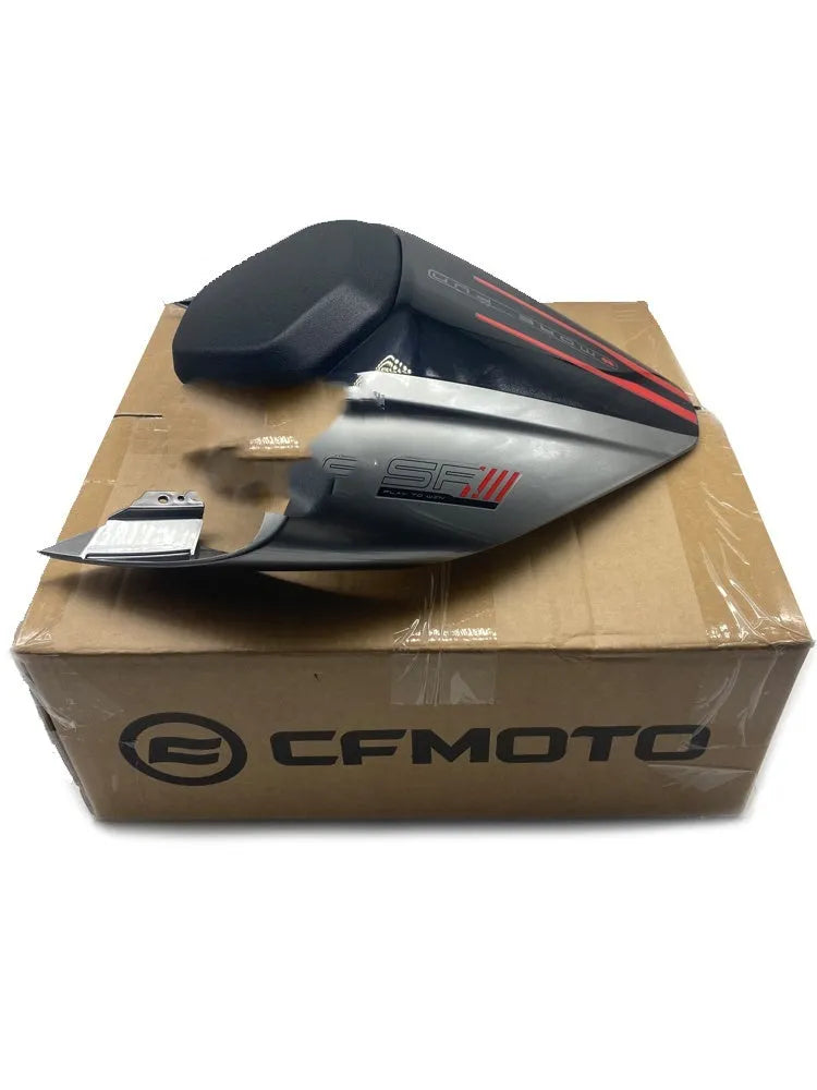 CFMOTO 450SR motorcycle rear seat cushion upgrade shown in speed grey colour