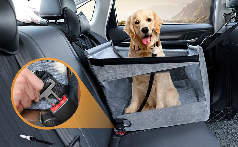 Oxford cloth foldable pet crate in black colour with 49cm square base