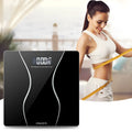 Black electronic bathroom scales with digital display for weight measurement up to 180kg