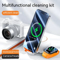 Multi functional cleaning tool set with Everything stand and 21-in-1 ball in compact 93x93x5.5mm size