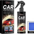 Car coating wax kit with PET sponge applicator, microfiber cloth, and coating agent bottle