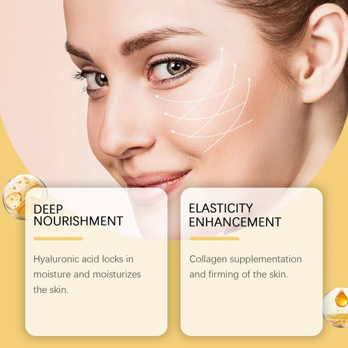 50g jar of anti-aging neck cream with hyaluronic acid and collagen