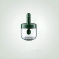 Telescopic glass seasoning bottle in transparent grey long style for kitchen storage