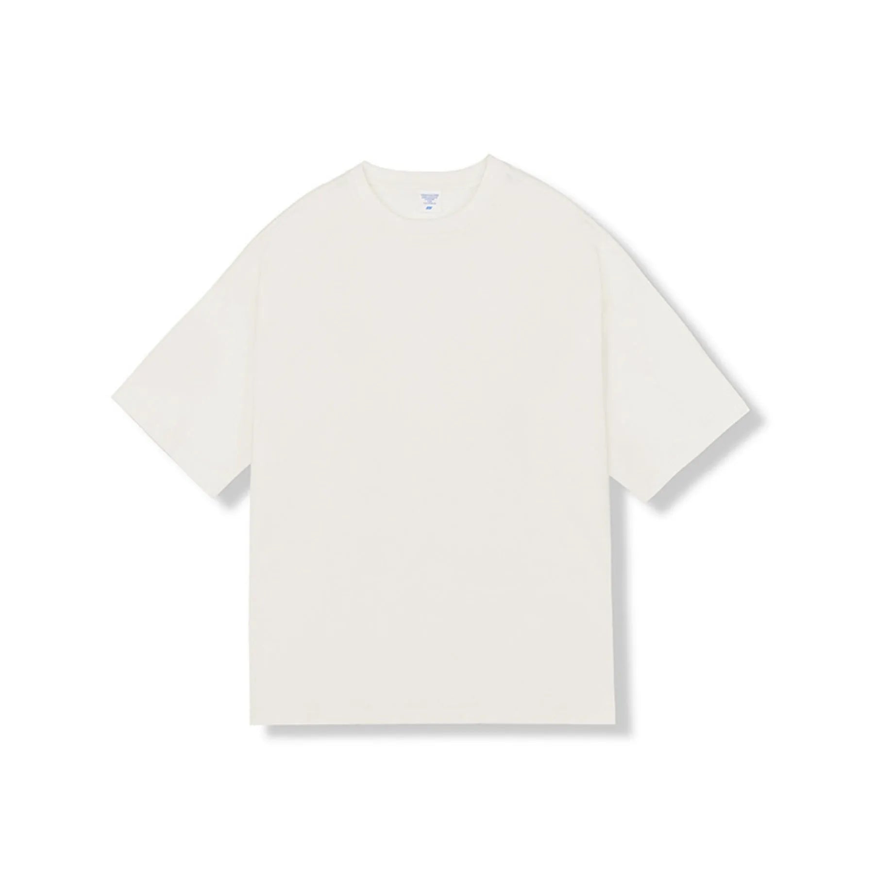 Loose fit combed cotton short sleeve top and pants set in solid colour with drop shoulder design