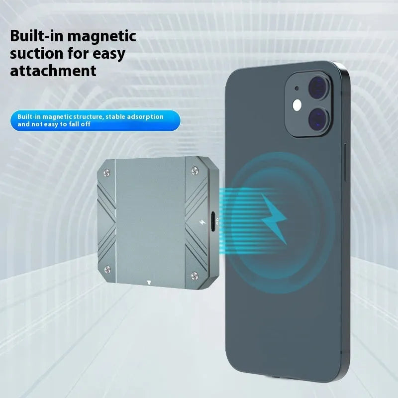Magnetic hard disk box M2 NVMe enclosure aluminium alloy silicone 10Gbps transmission compact portable