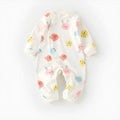 Cotton baby pyjamas onesie in cartoon dragon print for infants 0-1 years old