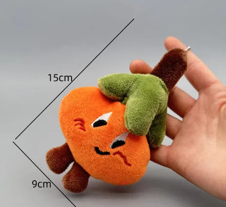 Funny Vegetable Series plush keychain with onion garlic and broccoli pendant in super soft short plush