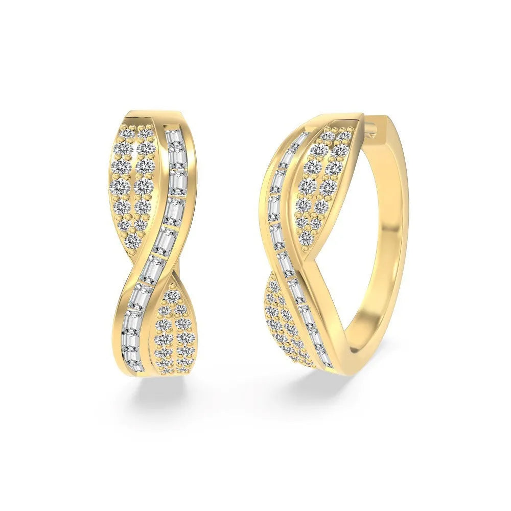 S925 sterling silver stud earrings for women, 6.6 x 23.5mm electroplated drop studs in gold or platinum