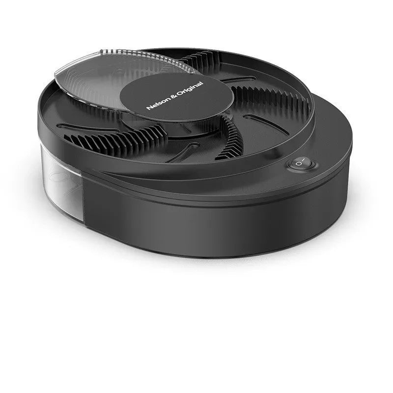 Electric fly catcher machine in black or white with plug-in and rechargeable options for household insect control