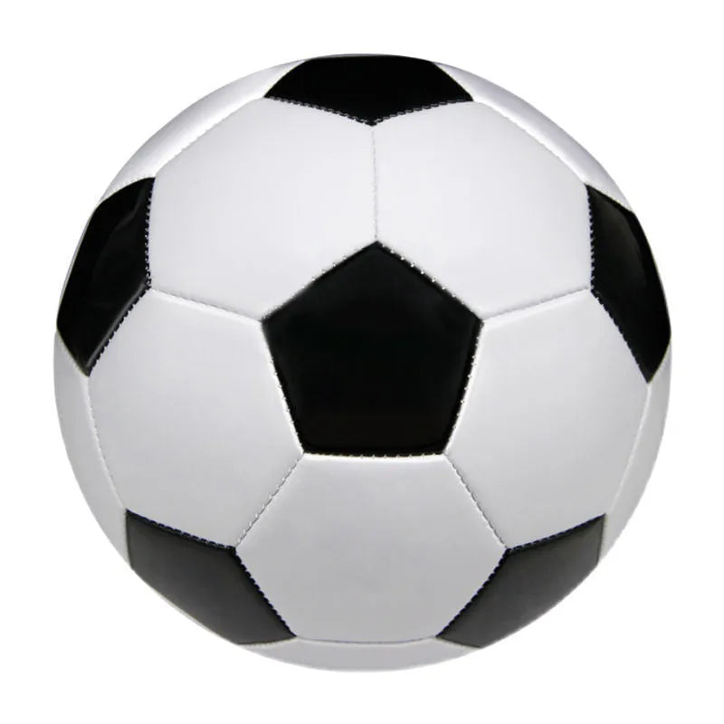 PVC machine seam football in No 4 size for 5-7 player systems, shown in a selection of colours.