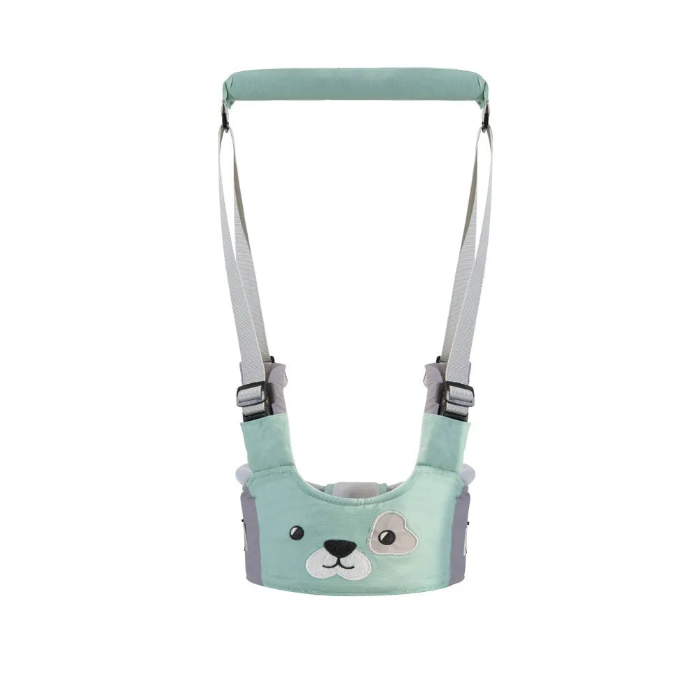 Baby walking harness belt in blue colour with crotch support for toddler walking practice