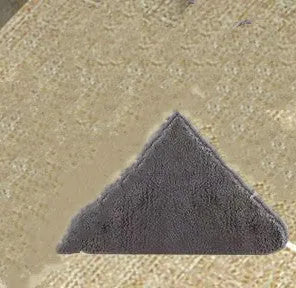 Triangle hand twist mop in Pearl White for ceiling and floor cleaning with replaceable cloth