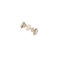 Copper geometric water drop design fashion personality opal ring for women with electroplated finish