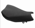 Suzuki GSXR1000 motorcycle with black PU leather seat covers installed on front and rear seats.
