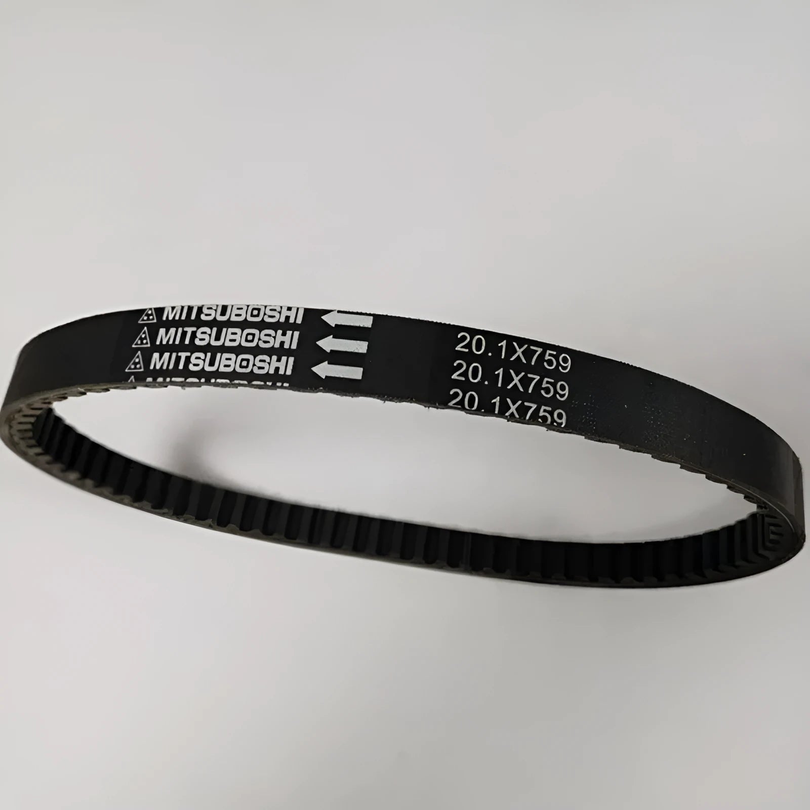 Black motorcycle drive belt for Guangyang Jinli GP110 and Fengli VP110 pedal scooters