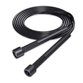 Black PVC skipping rope with PP handles 2.8 metres for children and adult fitness