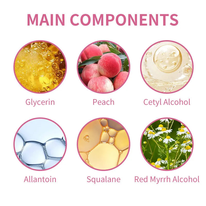 Mild depilatory cream in a tube for lip hair removal with gentle formula for all skin types