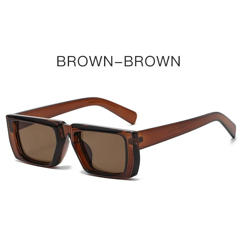 Special-shaped UV400 sun glasses with PC full frame in various colour options including black/grey lenses and coloured frames