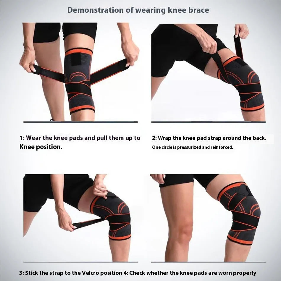 Non-slip sports knee pads in multiple colours for fitness running squat protection